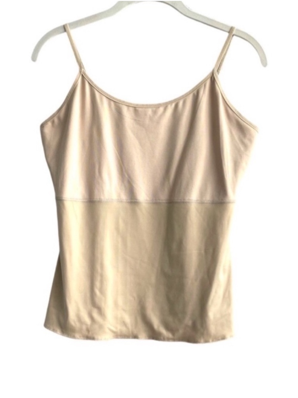 SPANX Tummy Control Shapewear Camisole Shelf Bra Beige Tan Nude Size XL